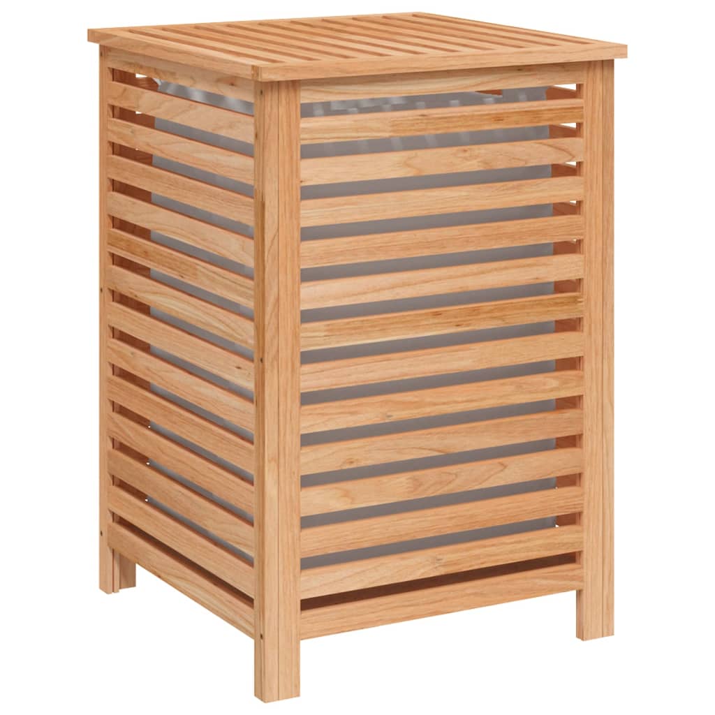 Laundry basket 45x45x65 cm solid walnut wood - number 4.