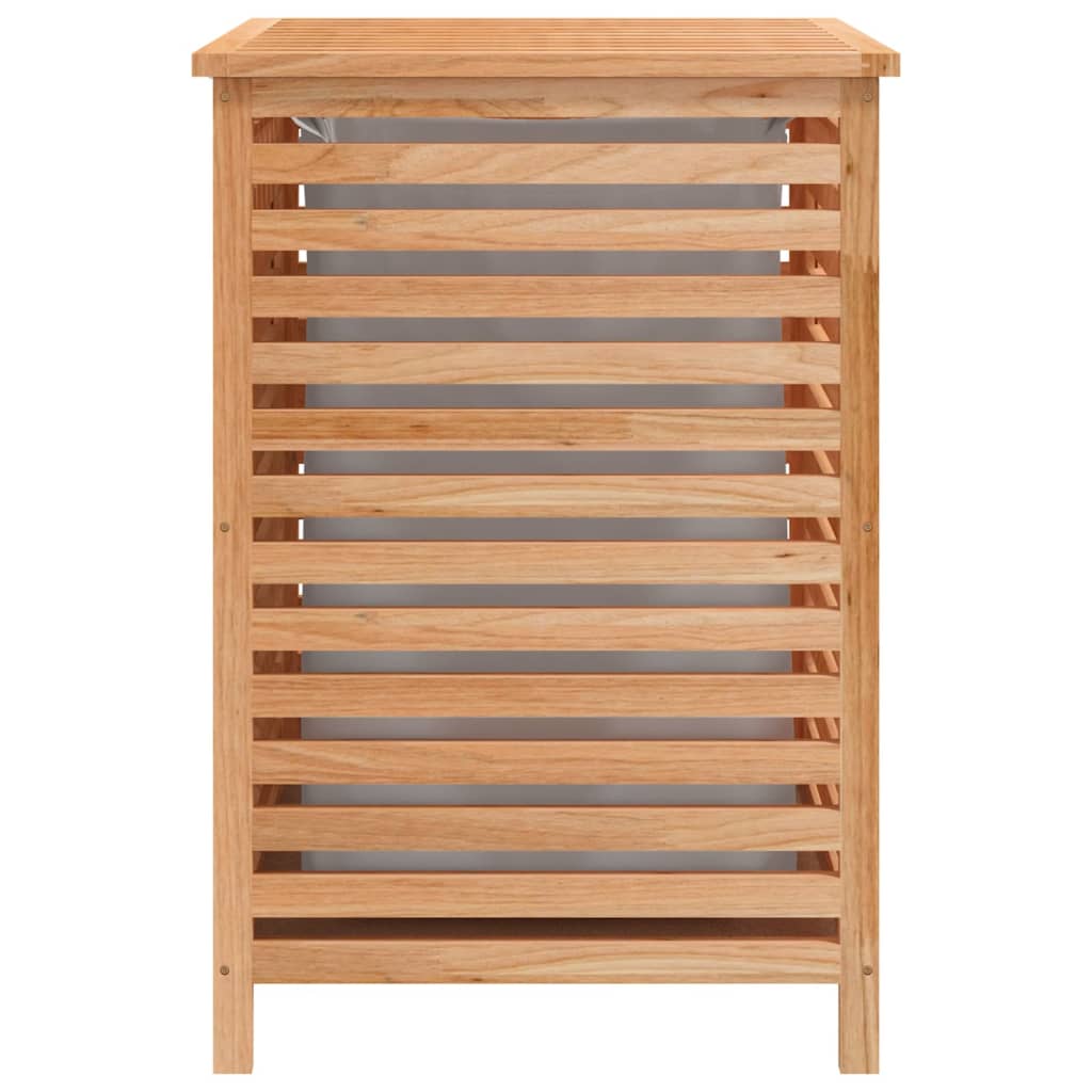 Laundry basket 45x45x65 cm solid walnut wood - number 6.