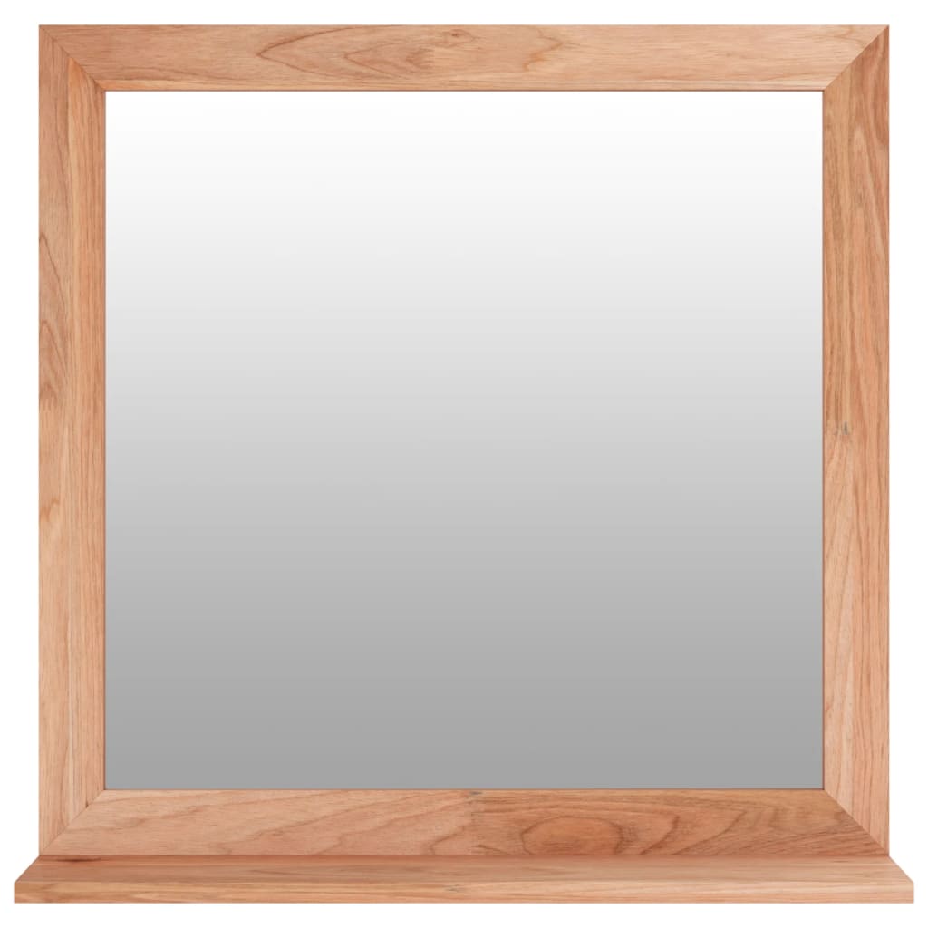 Wall mirror 55x55 cm solid walnut wood - number 2.