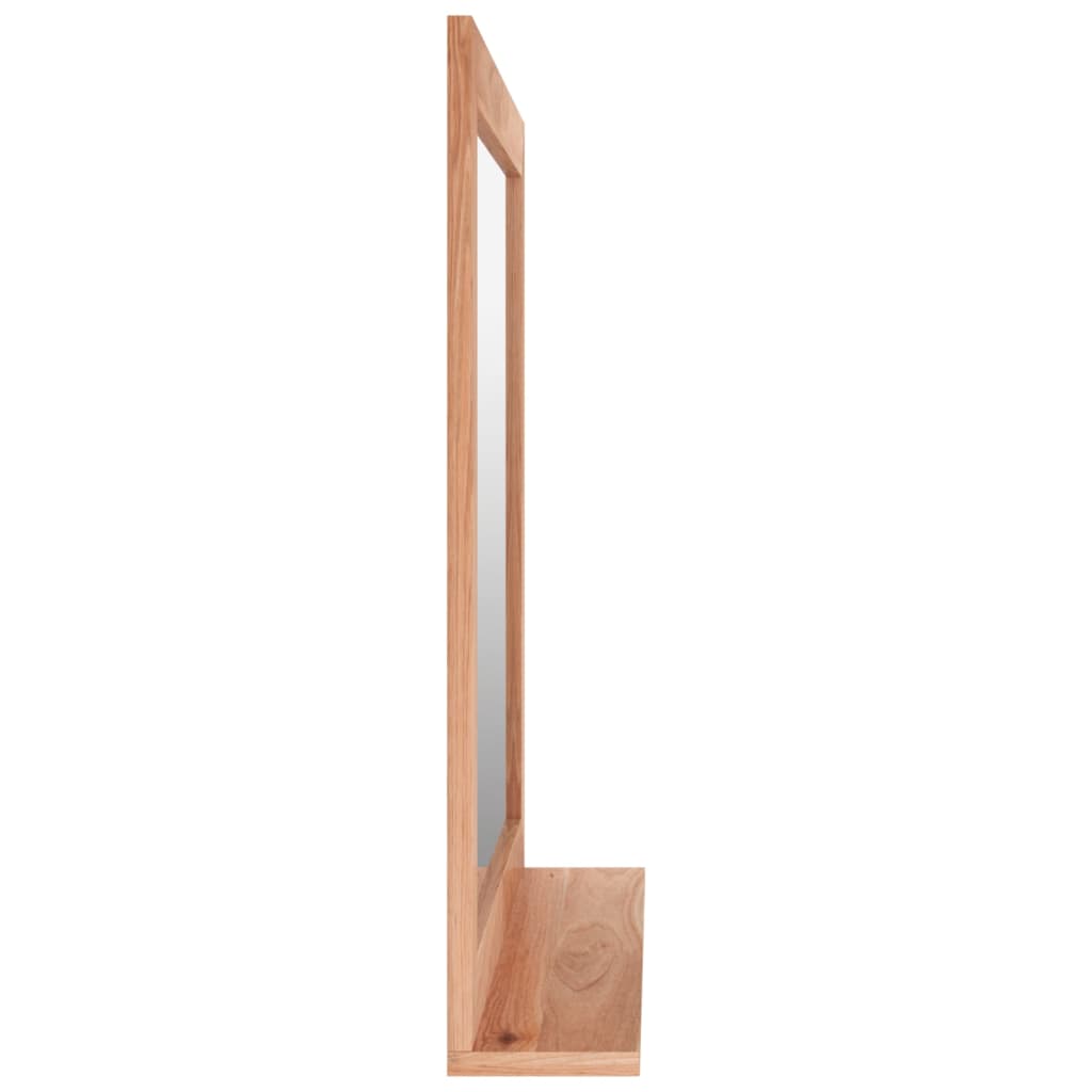 Wall mirror 55x55 cm solid walnut wood - number 4.