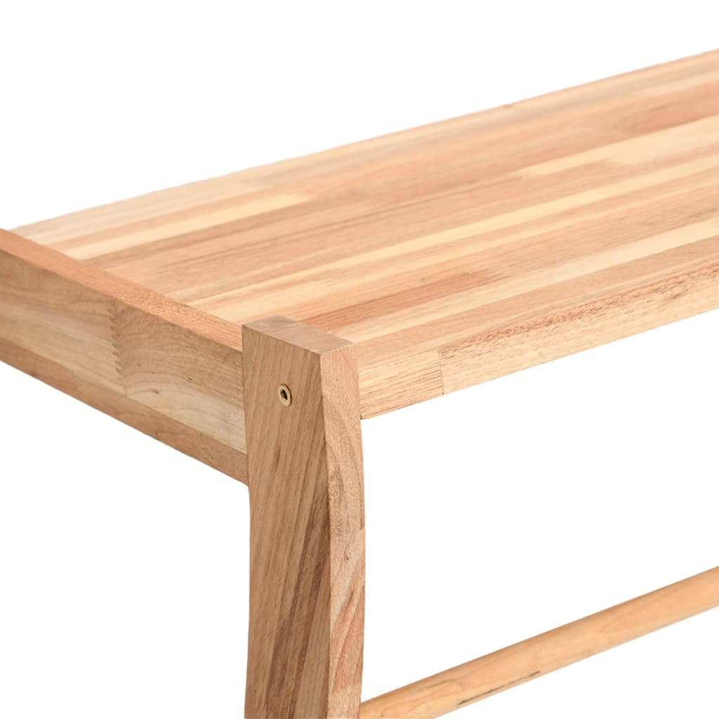 Porte-serviettes 60x25,5x49 cm en bois de noyer massif - number 5.