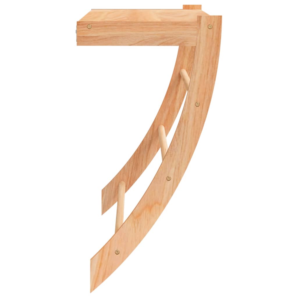 Porte-serviettes 60x25,5x49 cm en bois de noyer massif - number 4.