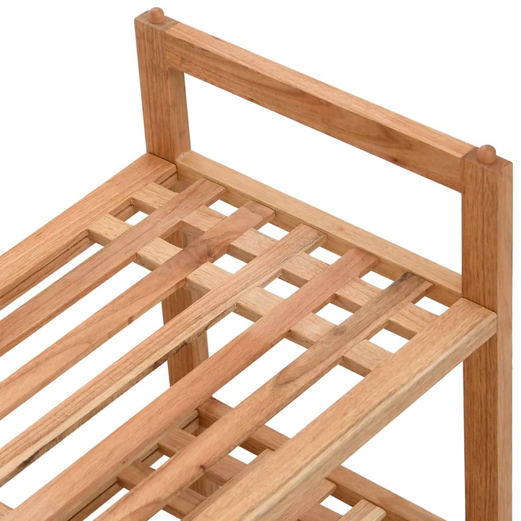 Shoe racks 2 pcs. 69x27x41 cm solid wood walnut - number 6.