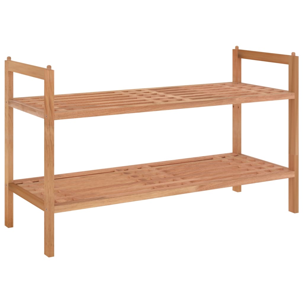 Shoe rack 69x27x41 cm solid wood walnut - number 2.