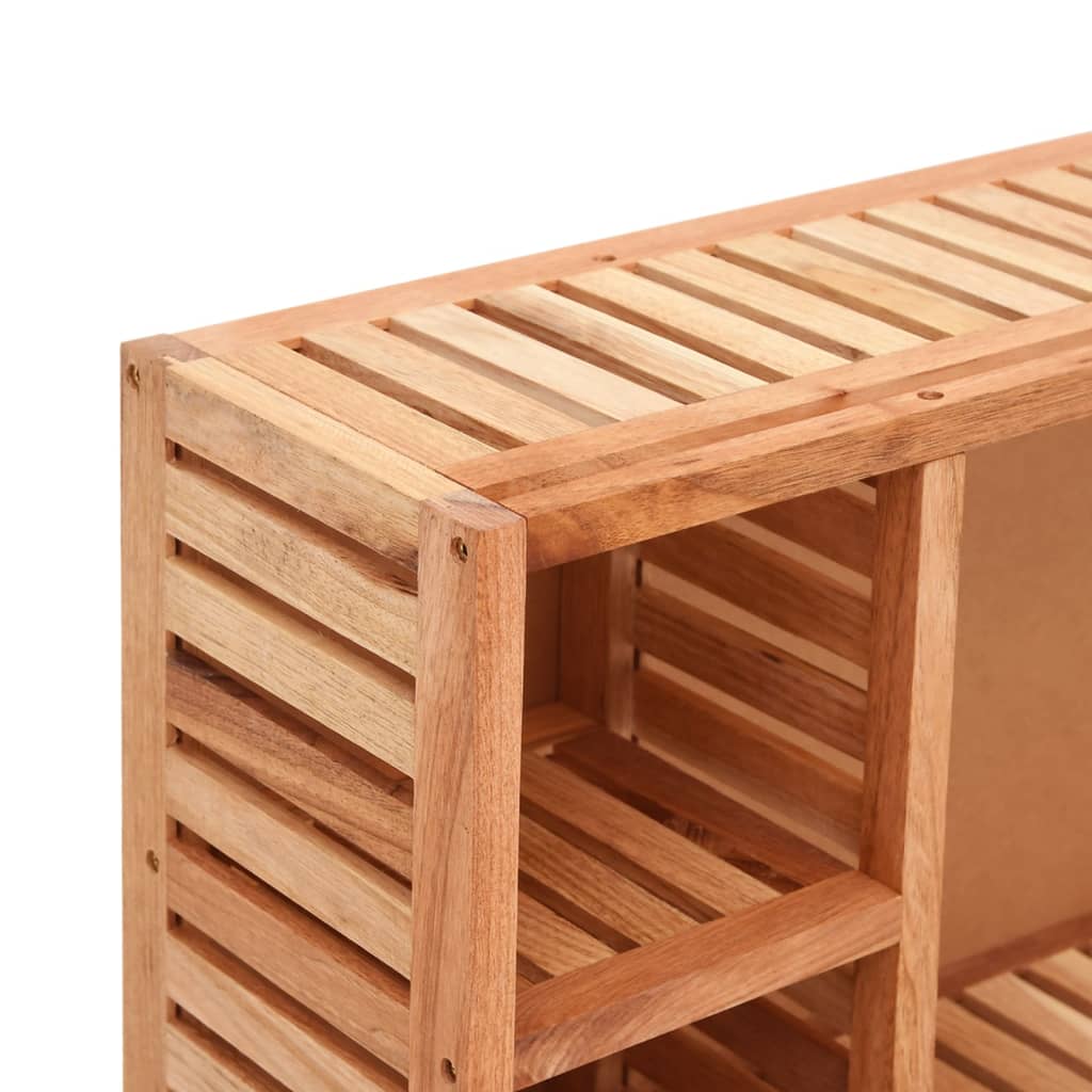 Spejlskab 80x17x34 cm massivt valnøddetræ - number 6.