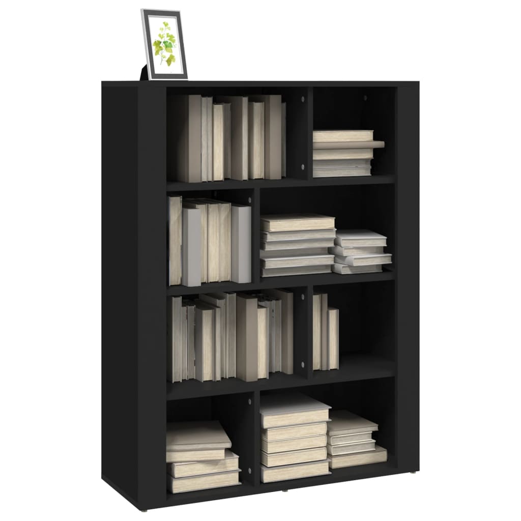 Skænk 80x30x106 cm konstrueret træ sort - number 4.