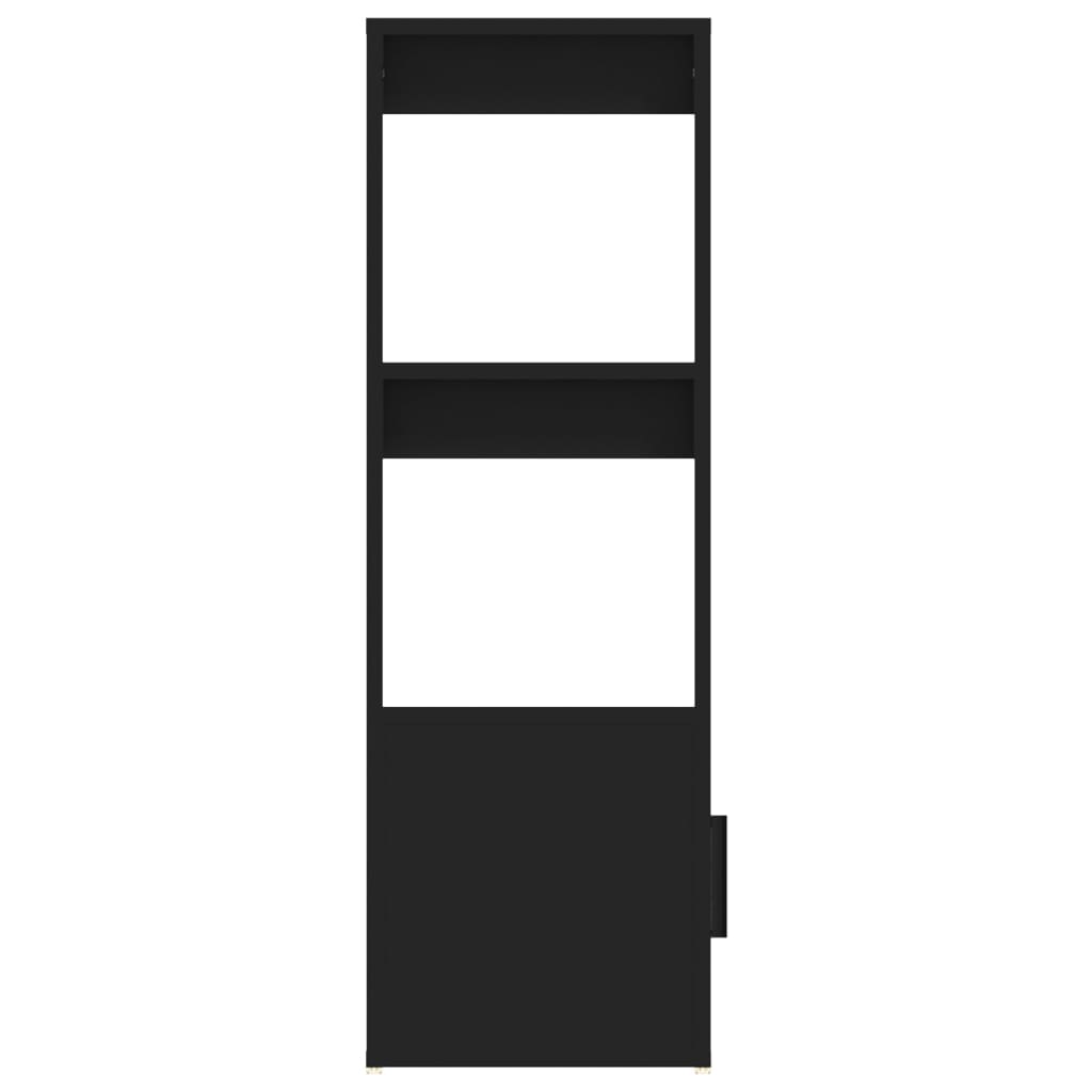 Příborník 80x30x90 cm dřevěné dřevo - černá, 1 - number 8.