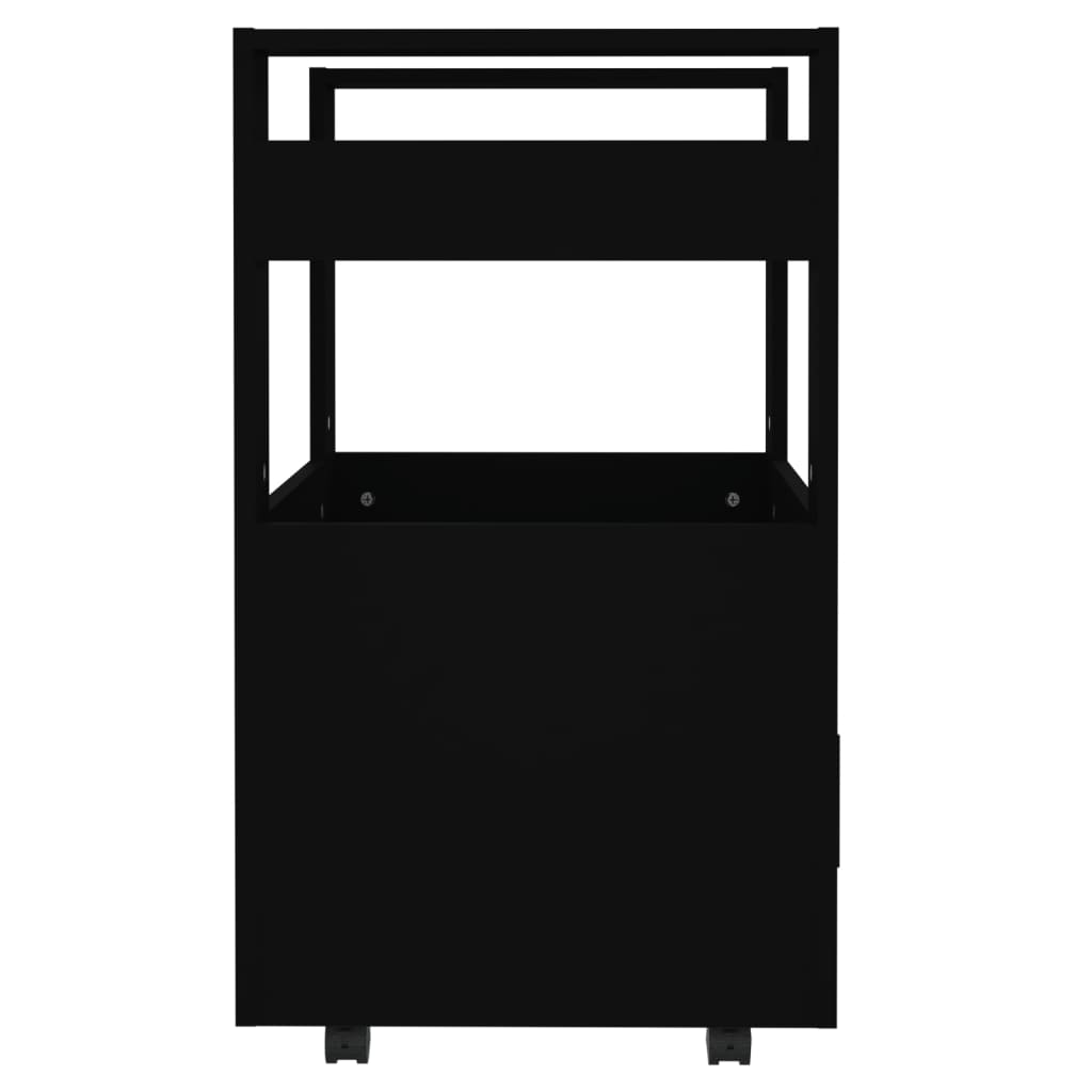 Kitchen wagon 60x45x80 cm konstruert tre - svart - number 7.