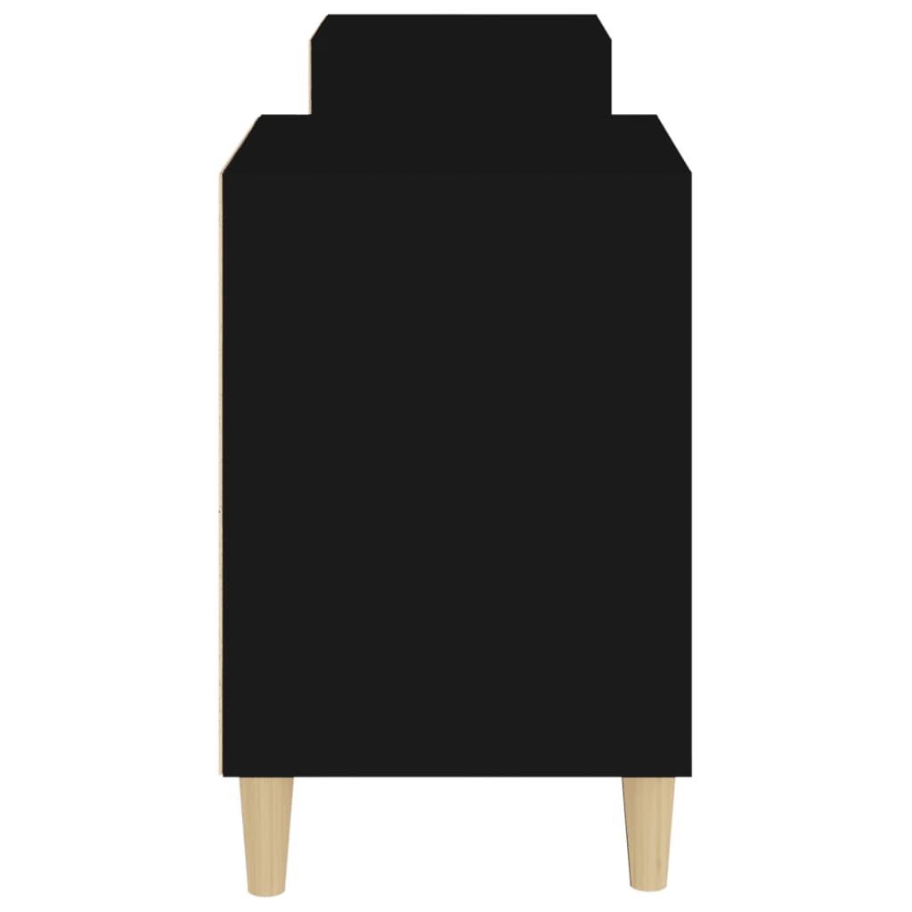 Tv-bord 160x35x55 cm konstrueret træ - sort, 1 - number 8.