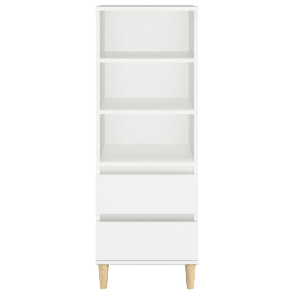 Høyskap 40x36x110 cm konstruert tre - hvit, 1 - number 3.