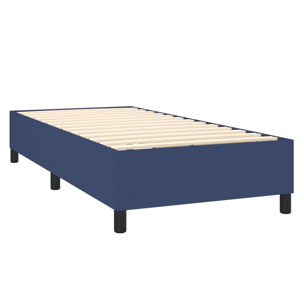 Continental bed with led light fabric - blue, 80 x 200 cm, with uniform pattern - number 5.