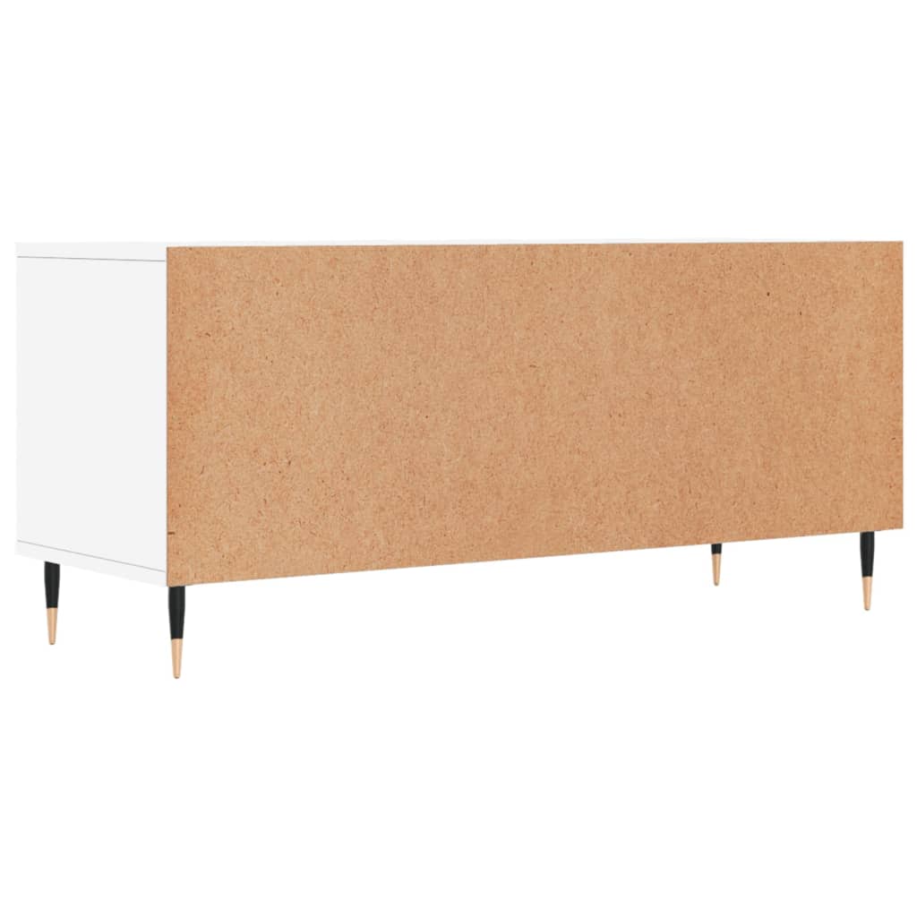 Stolik pod tv 100x34,5x44,5 cm drewno klejone - biały, 1 - number 8.