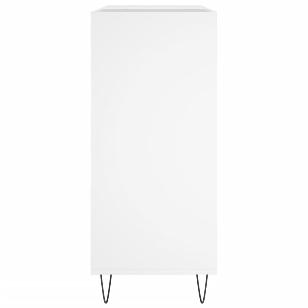 Vinylskab 84,5x38x89 cm konstrueret træ - hvid, 1 - number 5.