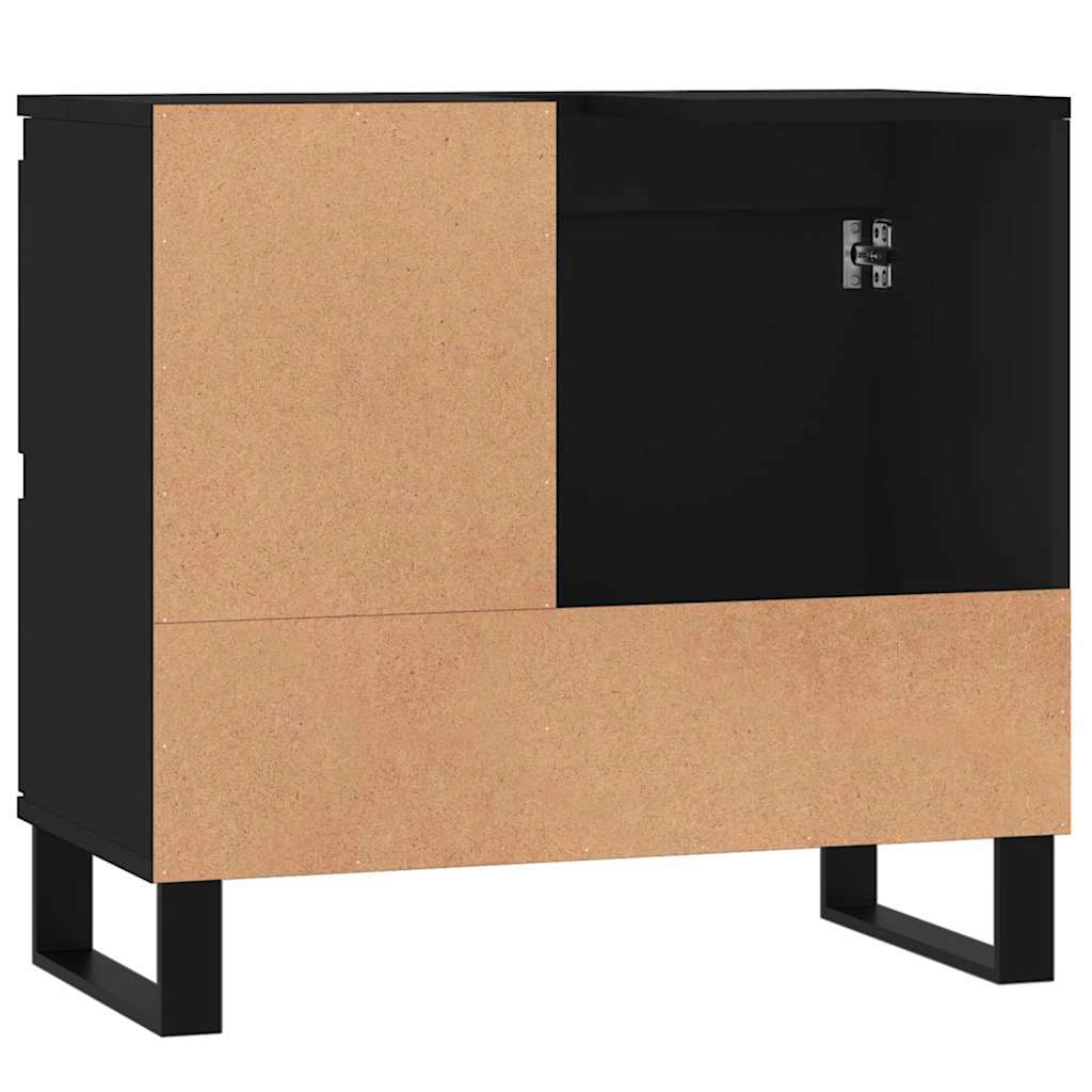 Baderomsskap 65x33x60 cm konstruert tre - svart, 1 - number 7.