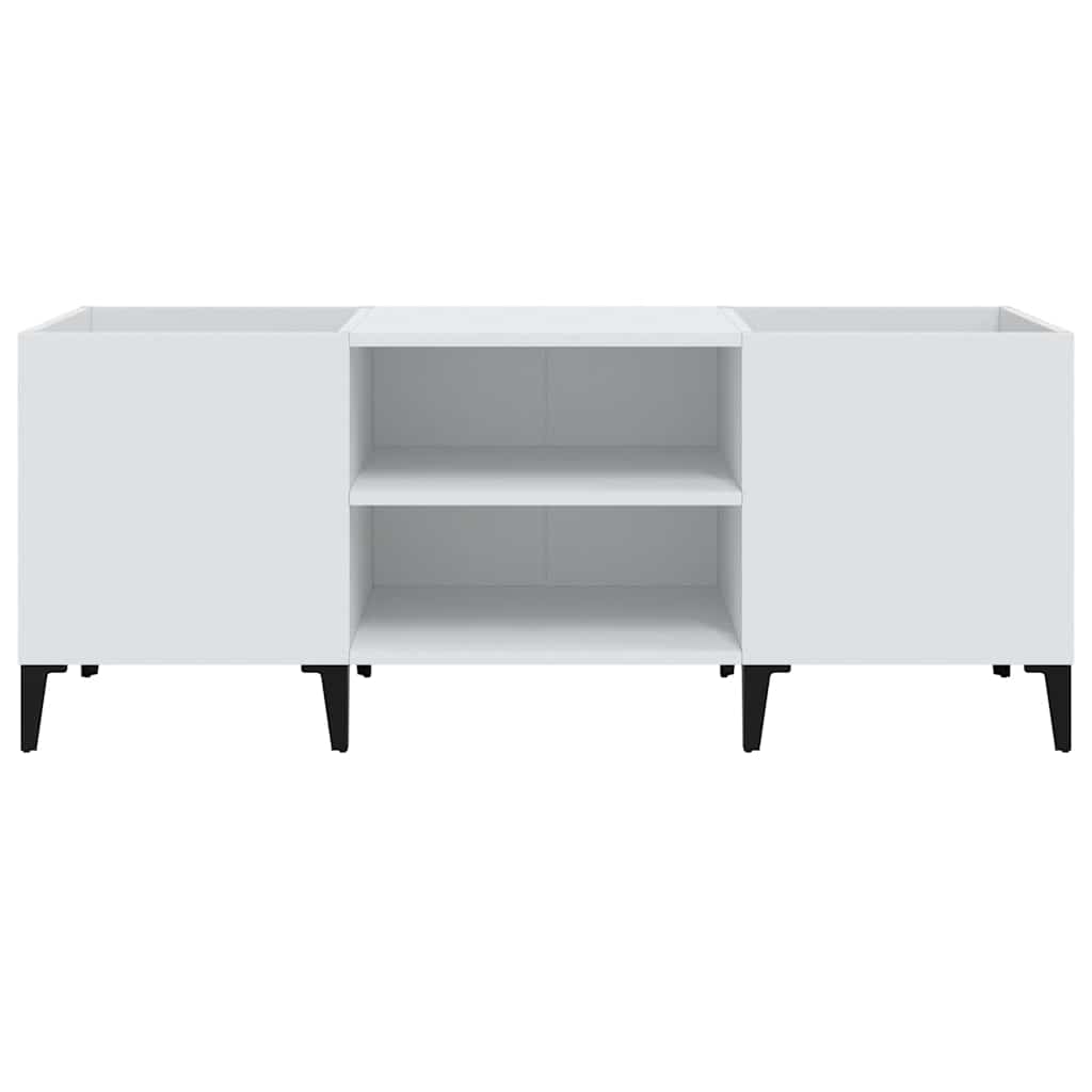 Vinylskab 121x38x48 cm konstrueret træ - hvid, 121 x 38 x 48 cm (b x d x h) - number 5.