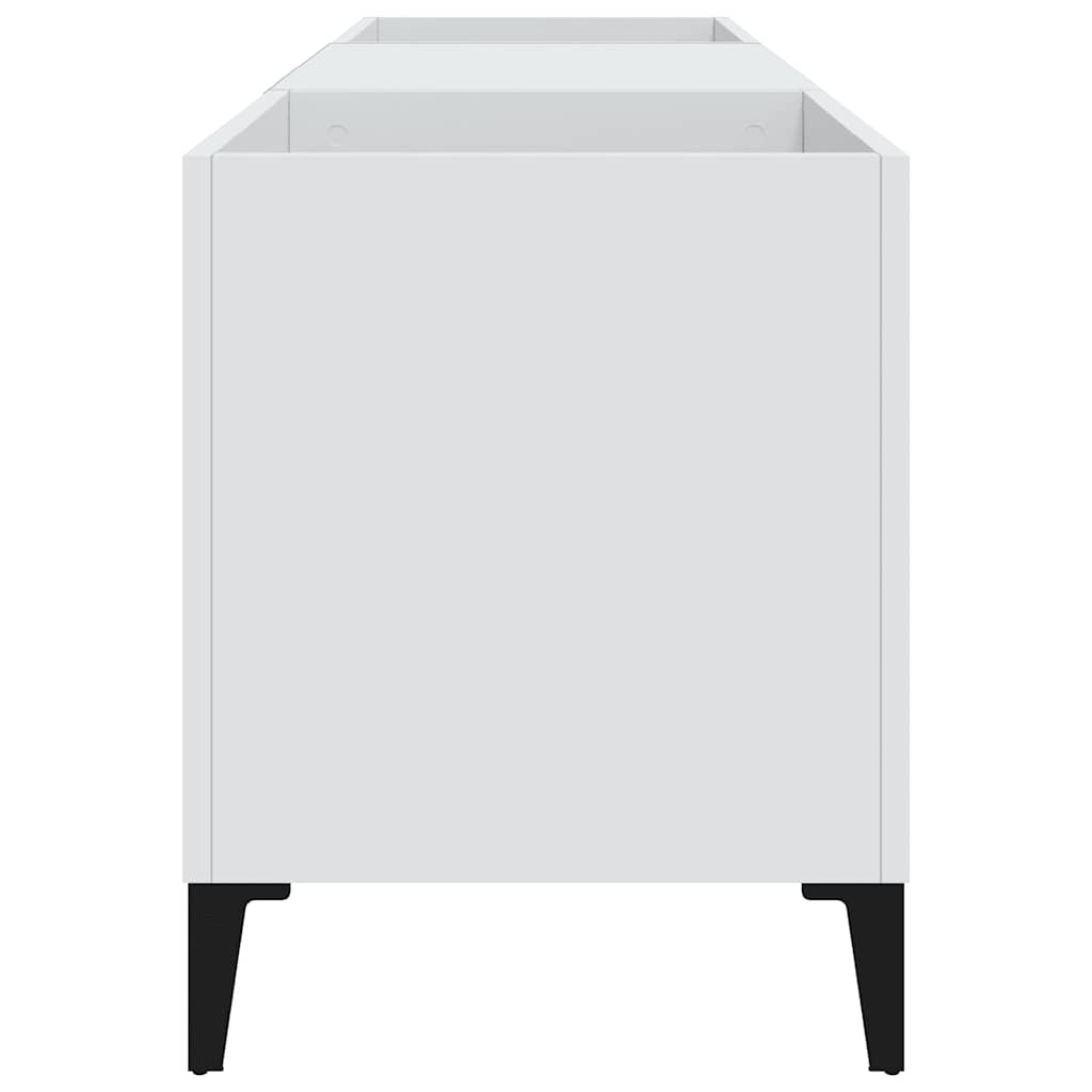 Vinylskab 121x38x48 cm konstrueret træ - hvid, 121 x 38 x 48 cm (b x d x h) - number 6.