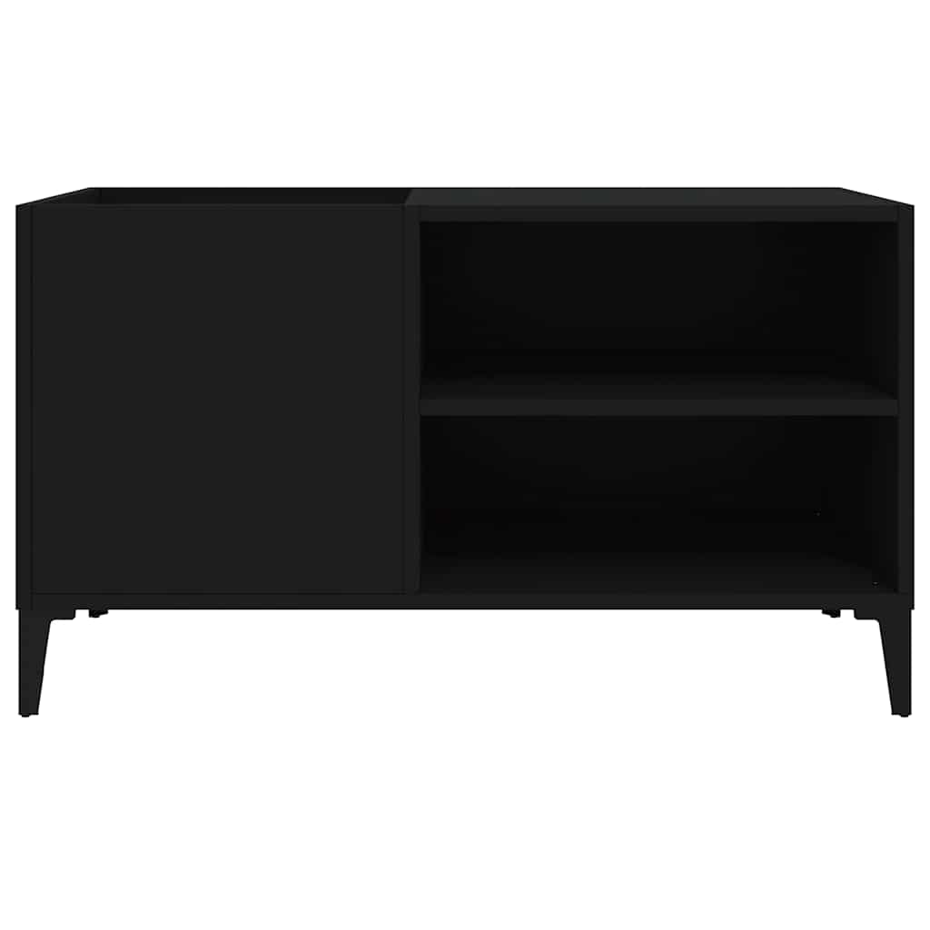 Vinylová skříň 84,5 x 38 x 48 cm dřevěné dřevo - černá, 84,5 x 38 x 48 cm, 1 - number 5.