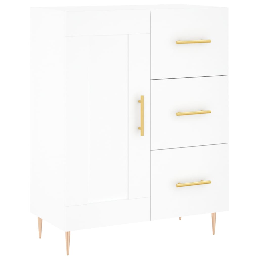 Sideboard 69.5x34x90 cm engineered wood - white, 1 - number 2.