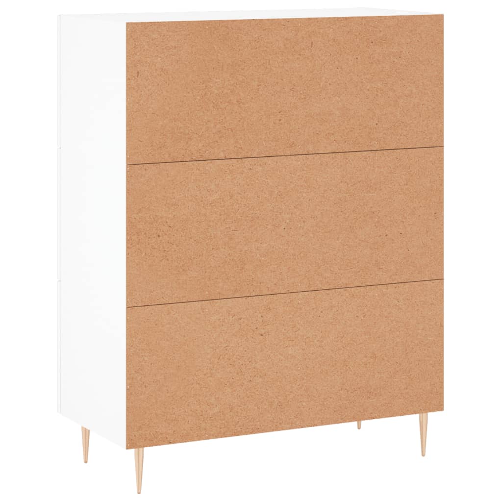 Sideboard 69.5x34x90 cm engineered wood - white, 1 - number 8.