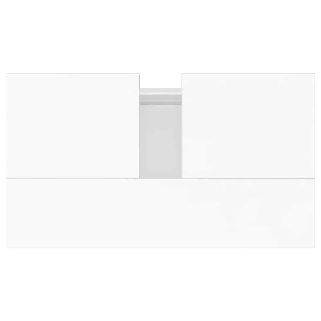 Szafka łazienkowa 58x33x60 cm drewno klejone - czarna, 1 - number 8.