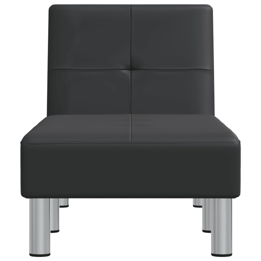 Chaiselong sztuczna skóra - czarna, 1 - number 4.