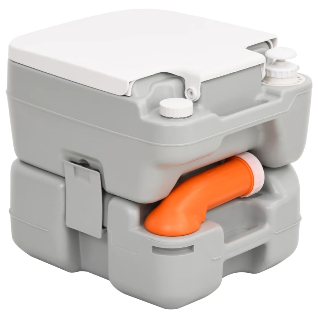 Bärbar campingtoalett och vattenbehållare - vit, 106 x 37 x 29 cm + 41,5 x 36,5 x 37,5 cm - number 5.