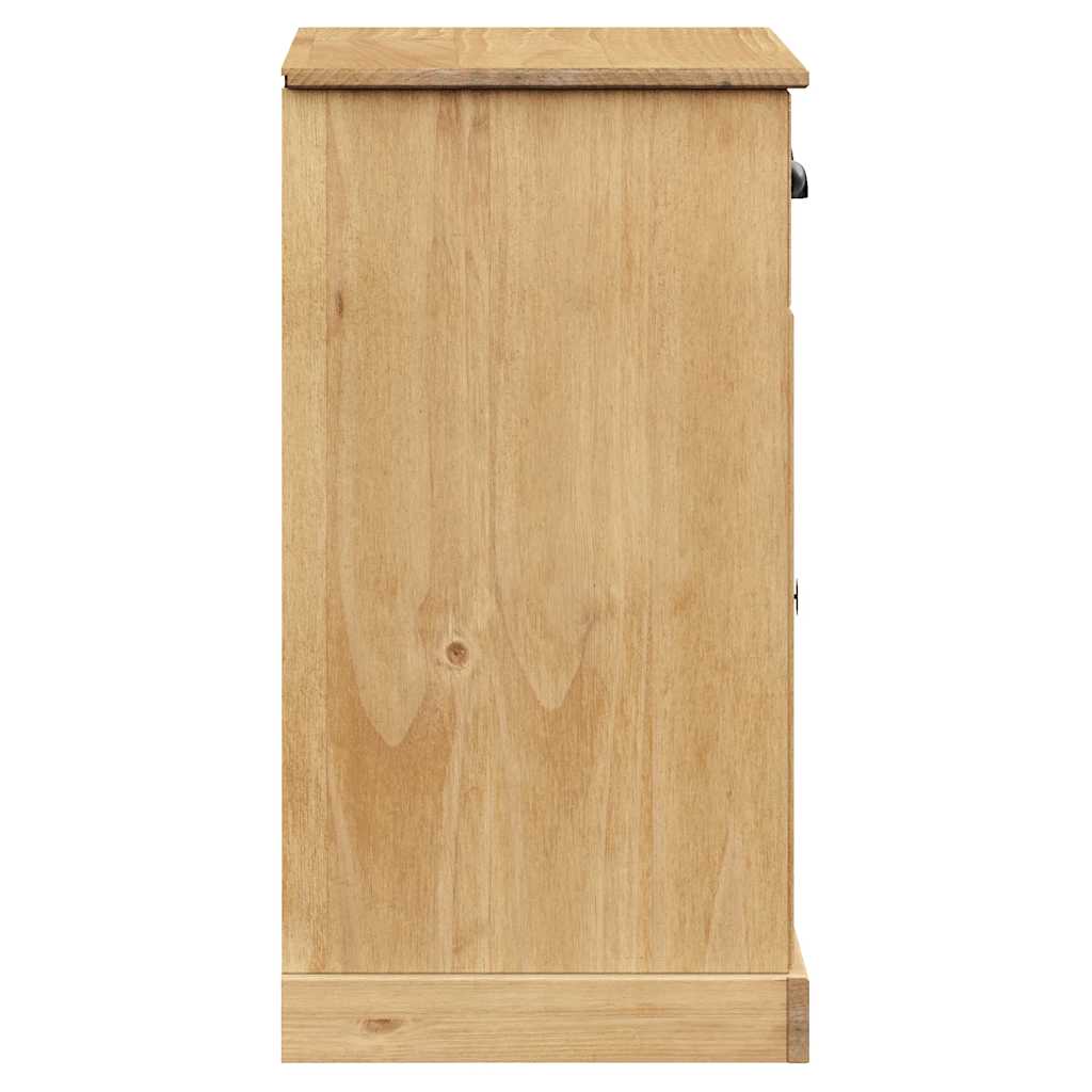 Skænk med skuffer vigo 78x40x75 cm massivt fyrretræ - brun, 1 - number 6.