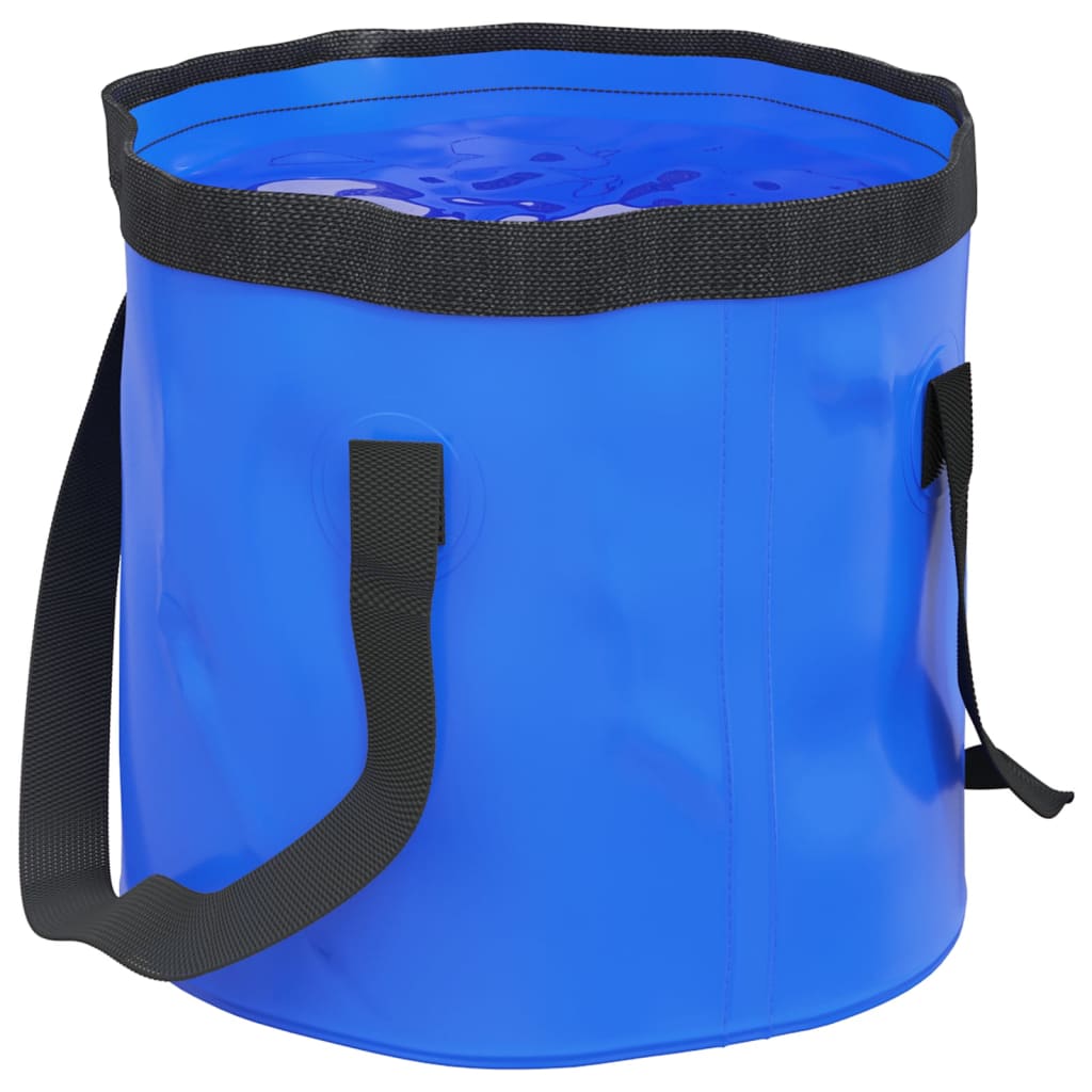 Opvouwbare emmers 2 st. 20 l pvc - blauw, 30 x 27 cm - number 2.