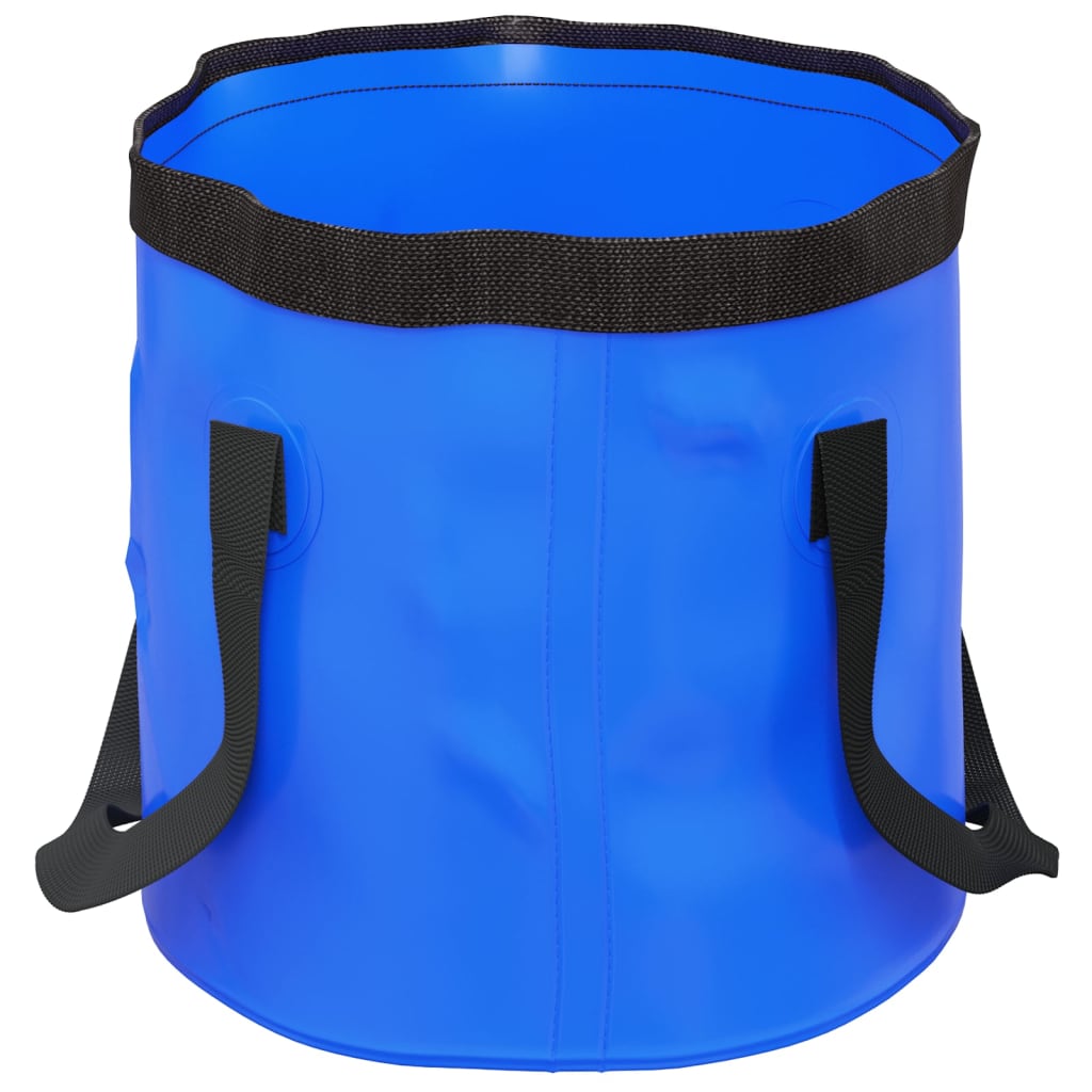Opvouwbare emmers 2 st. 20 l pvc - blauw, 30 x 27 cm - number 4.