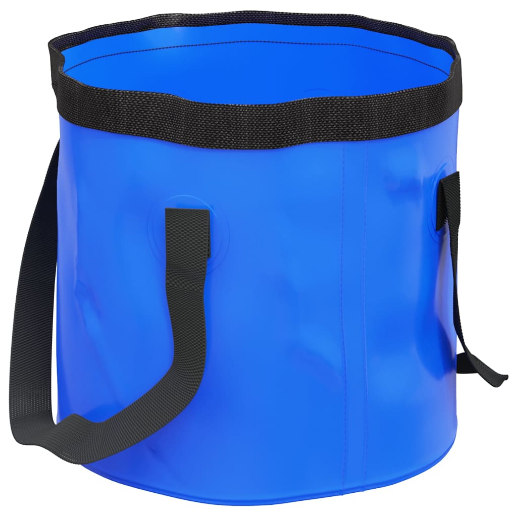 Opvouwbare emmers 2 st. 20 l pvc - blauw, 30 x 27 cm - number 3.