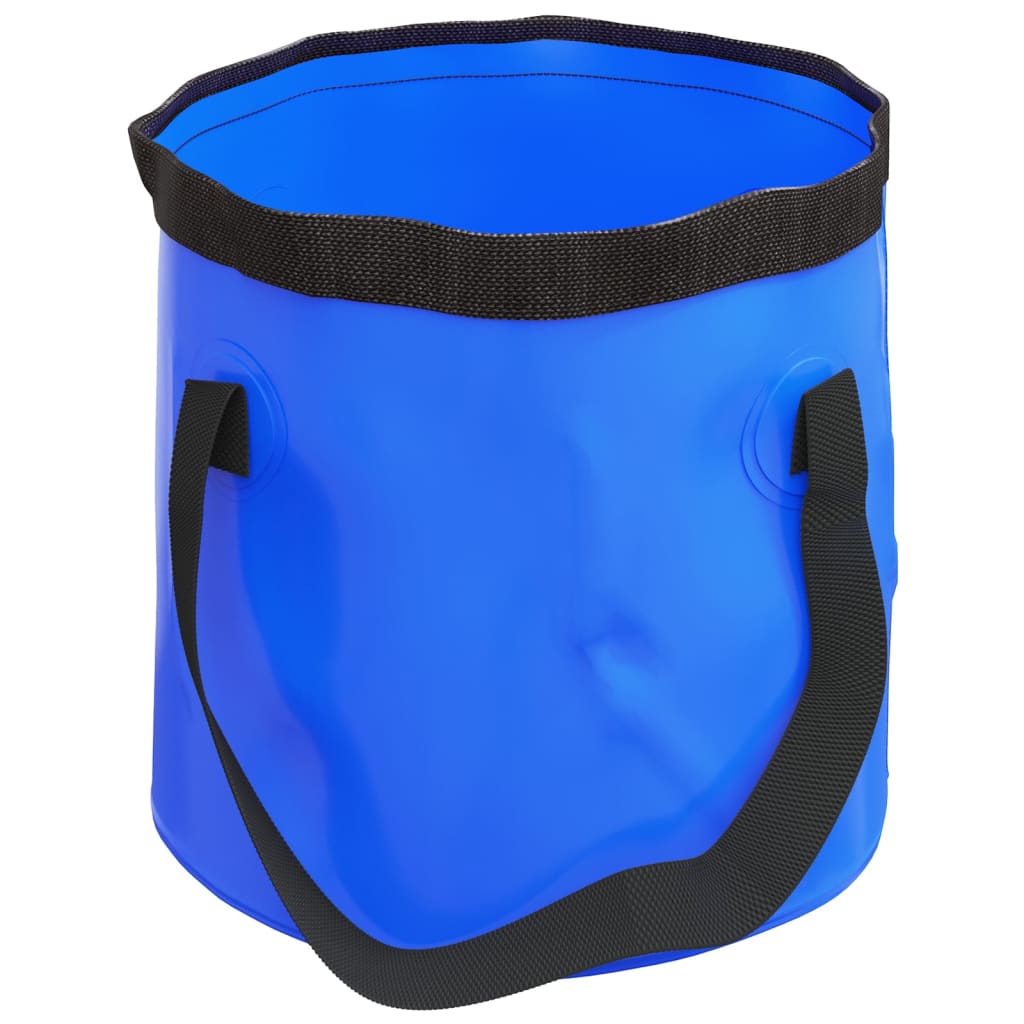 Opvouwbare emmers 2 st. 20 l pvc - blauw, 30 x 27 cm - number 5.