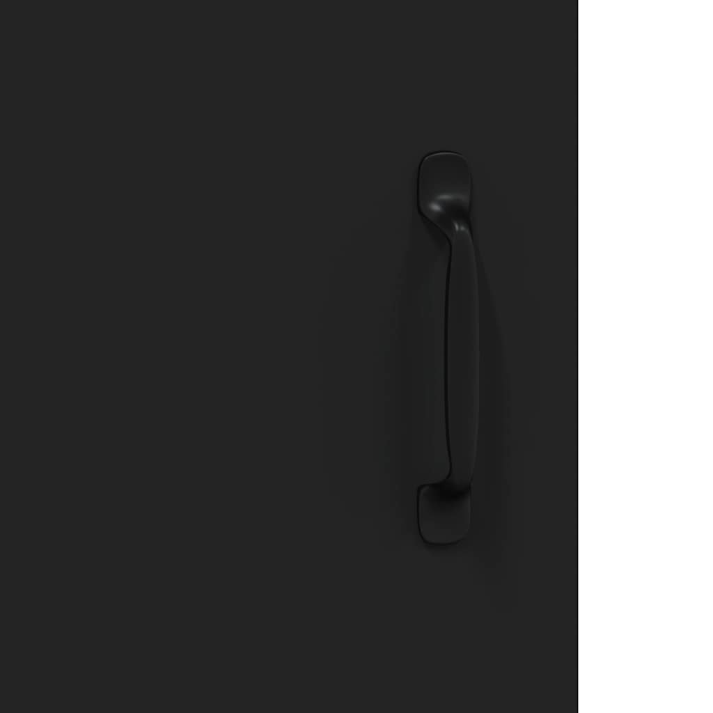 Komoda 69,5x34x90 cm izrađeno drvo crna - number 9.