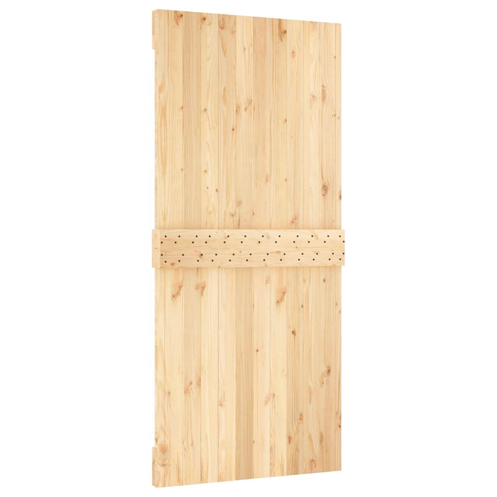 Dør narvik massivt fyrretræ - naturfarvet, 95 x 210 cm, 1, normal - number 6.