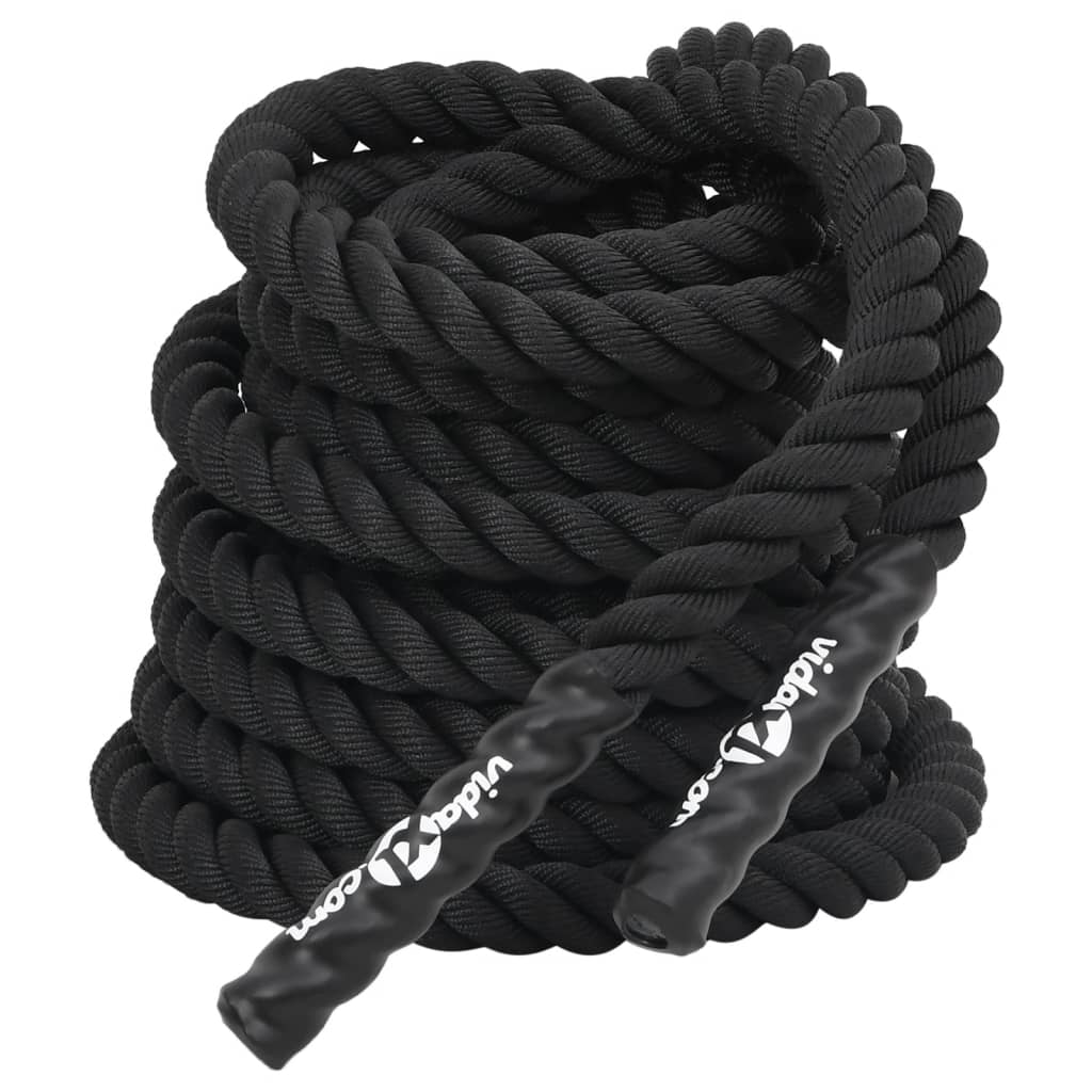 Battle rope 9 kg polyester sort - 12 m - number 2.