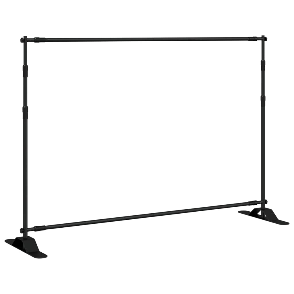 Supporto per sfondo fotografico 2 pz. 305x243 cm acciaio nero - number 3.