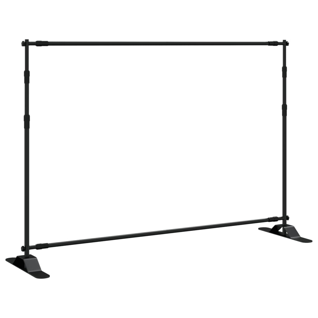 Supporto per sfondo fotografico 2 pz. 305x243 cm acciaio nero - number 6.