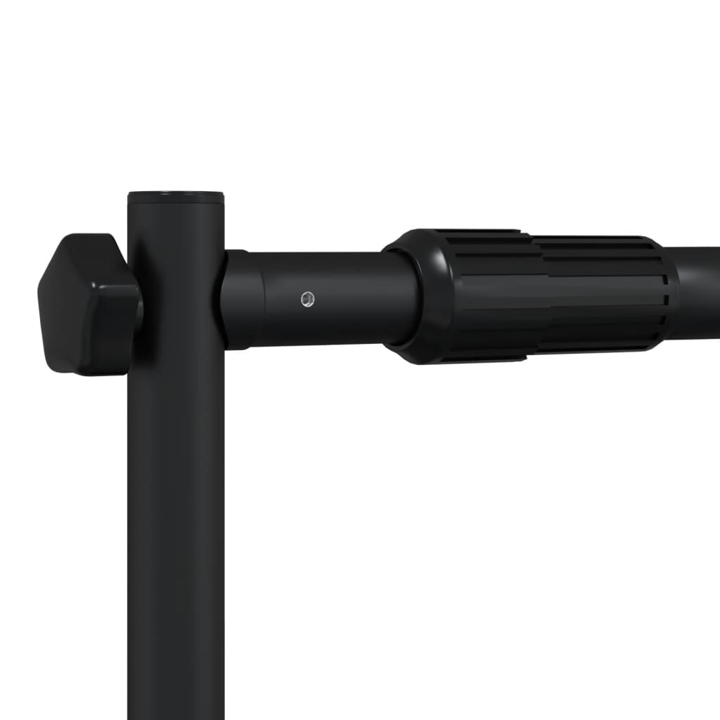 Supporto per sfondo fotografico 2 pz. 305x243 cm acciaio nero - number 8.