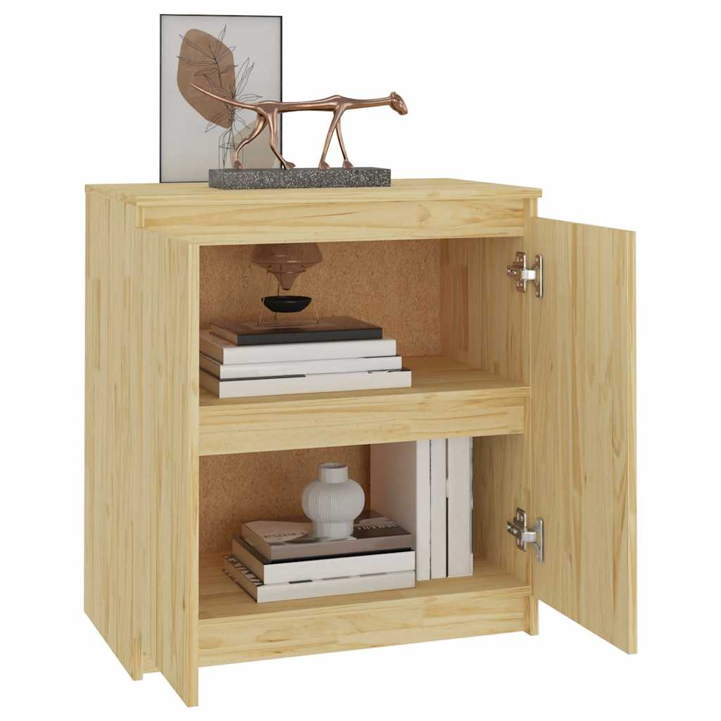 Skab 60x36x65 cm massivt fyrretræ - number 4.