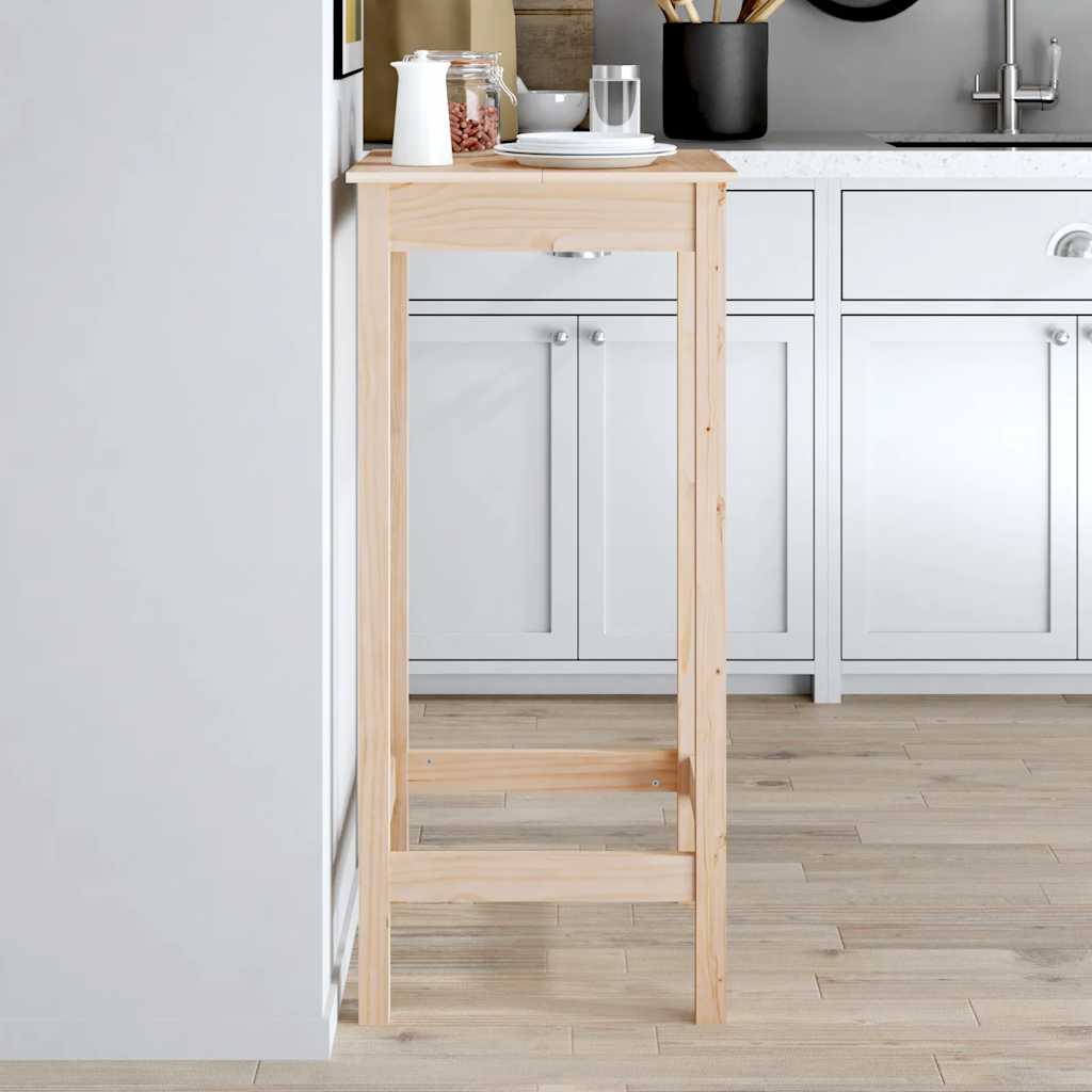 Barbord 50x50x110 cm massivt fyrretræ - number 1.