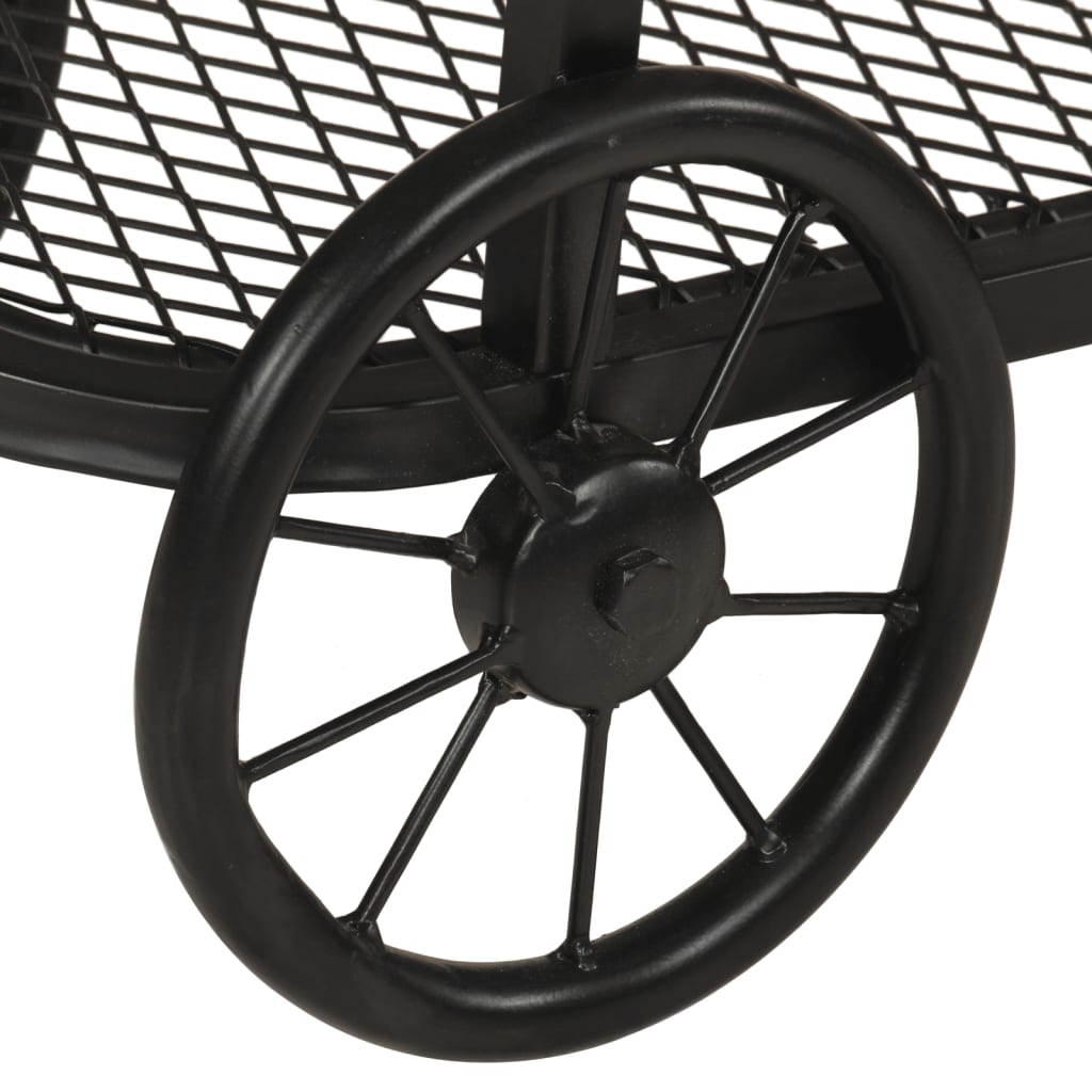 Stolik konsolowy 112x36x76 cm lite drewno mango i żelazo - number 7.