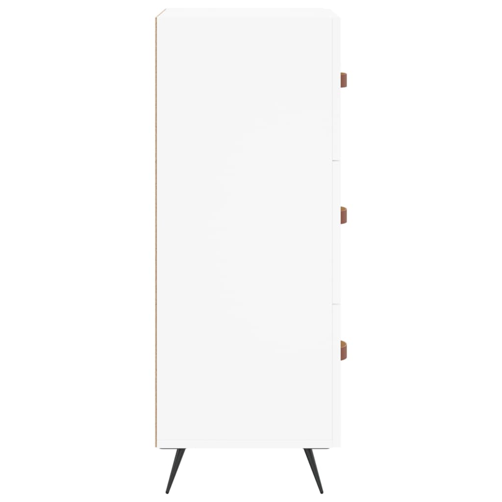 Skjenk 34,5x34x90 cm konstruert tre - hvit, 1 - number 7.