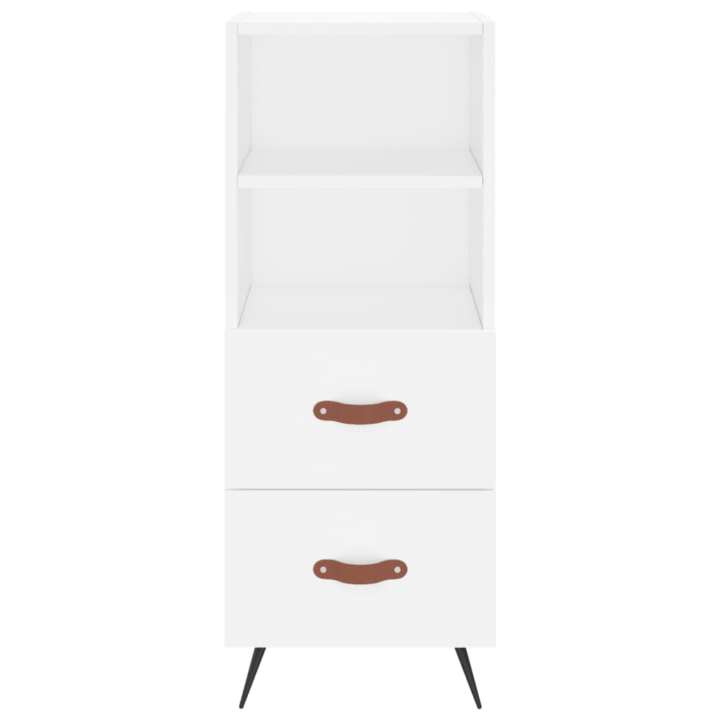 Skænk 34,5x34x90 cm konstrueret træ - hvid, 1 - number 6.