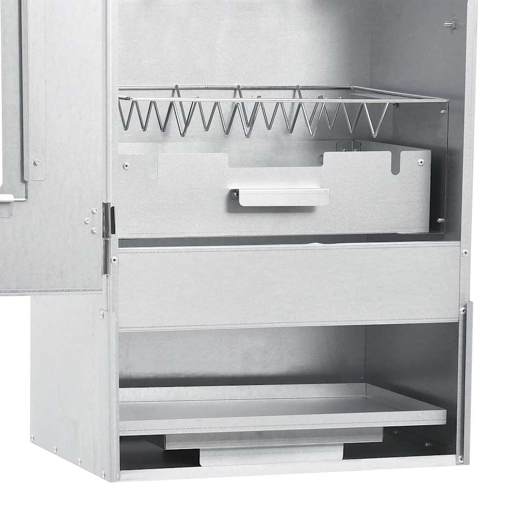 Smoking oven with table galvanized steel - 44.5 x 29 x 83 cm, with window, 2 - number 4.