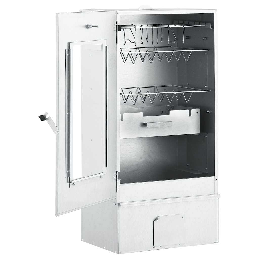 Smoking oven with table galvanized steel - 44.5 x 29 x 83 cm, with window, 2 - number 3.