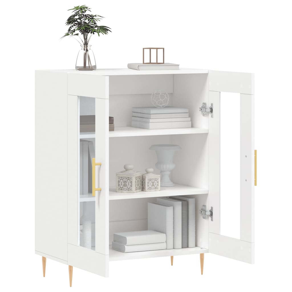 Skænk 69,5x34x90 cm konstrueret træ - hvid, 1 - number 4.