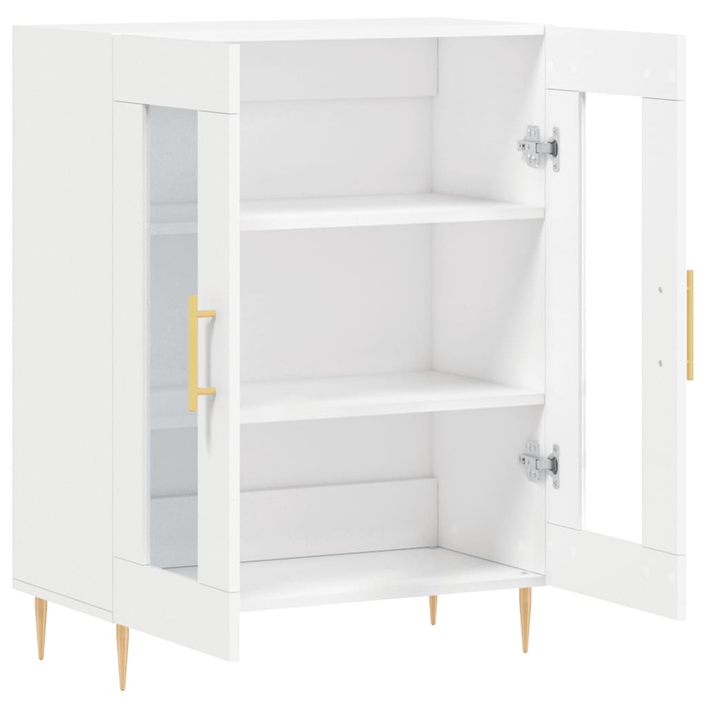 Skænk 69,5x34x90 cm konstrueret træ - hvid, 1 - number 6.