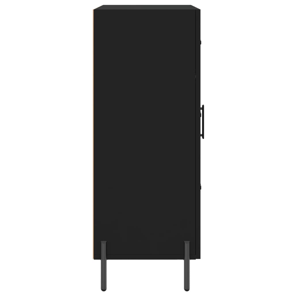 Skænk 69,5x34x90 cm konstrueret træ - sort, 1 - number 7.