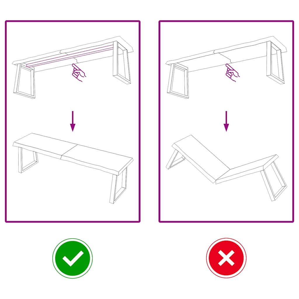 Bordplade 140x40x(2-4) cm ubehandlet massivt egetræ - naturfarvet, 140 x 40 x 4 cm, 1 - number 5.