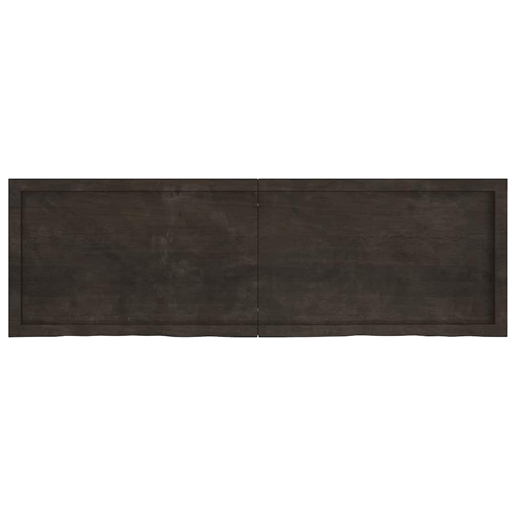 Tabellplate 160x50x (2-6) cm behandlet fast eik - mørkebrun, 160 x 50 x 6 cm, 1 - number 3.
