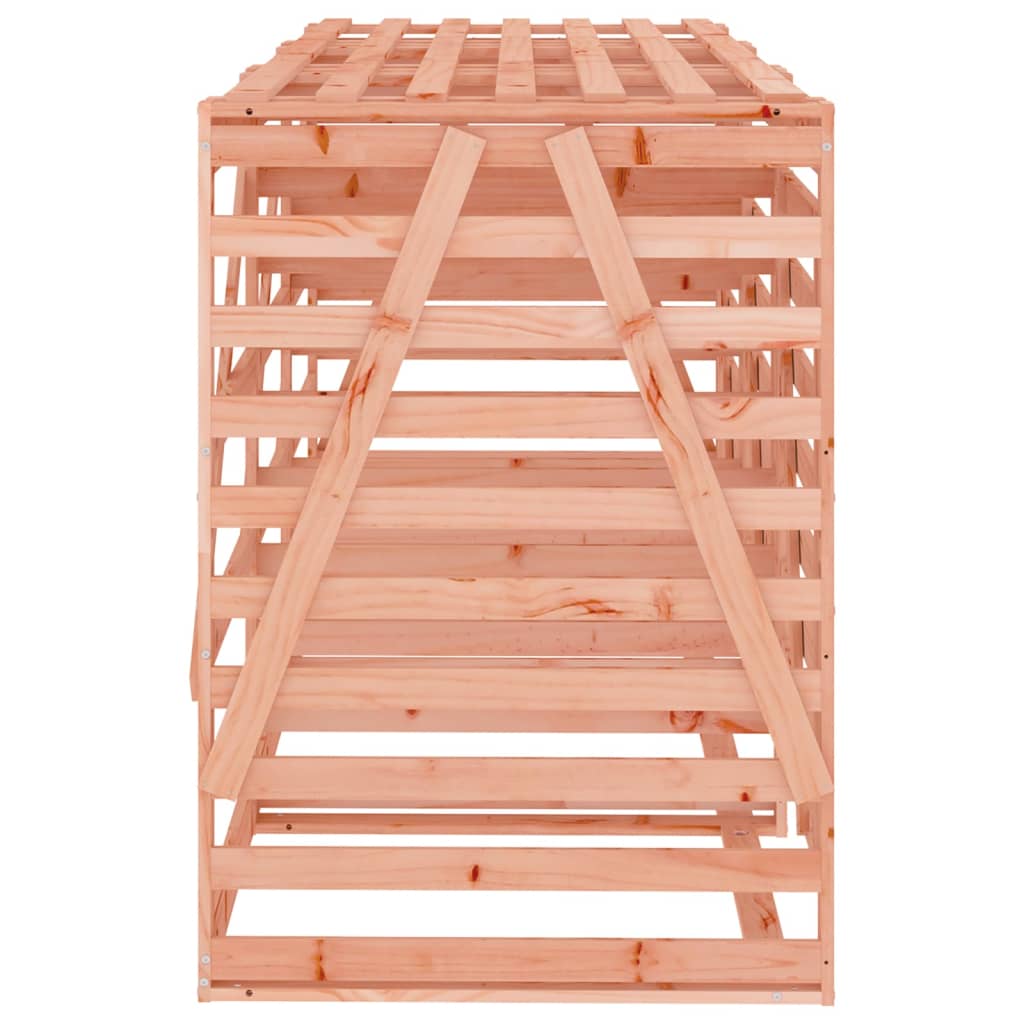 Tredobbelt skraldespandsskjuler massivt douglasgran - number 7.